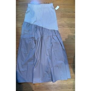 Vici taupe side slit Women's Skirt